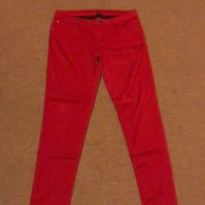 Red jeans